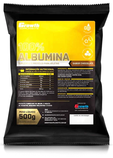 ALBUMINA 500G - GROWTH SUPPLEMENTS - I