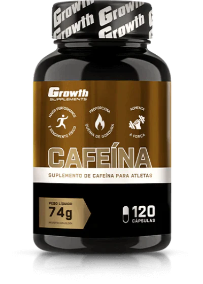 CAFEÍNA (420MG) 120CAPS - GROWTH SUPPLEMENTS (THERMOGÊNICO) - I