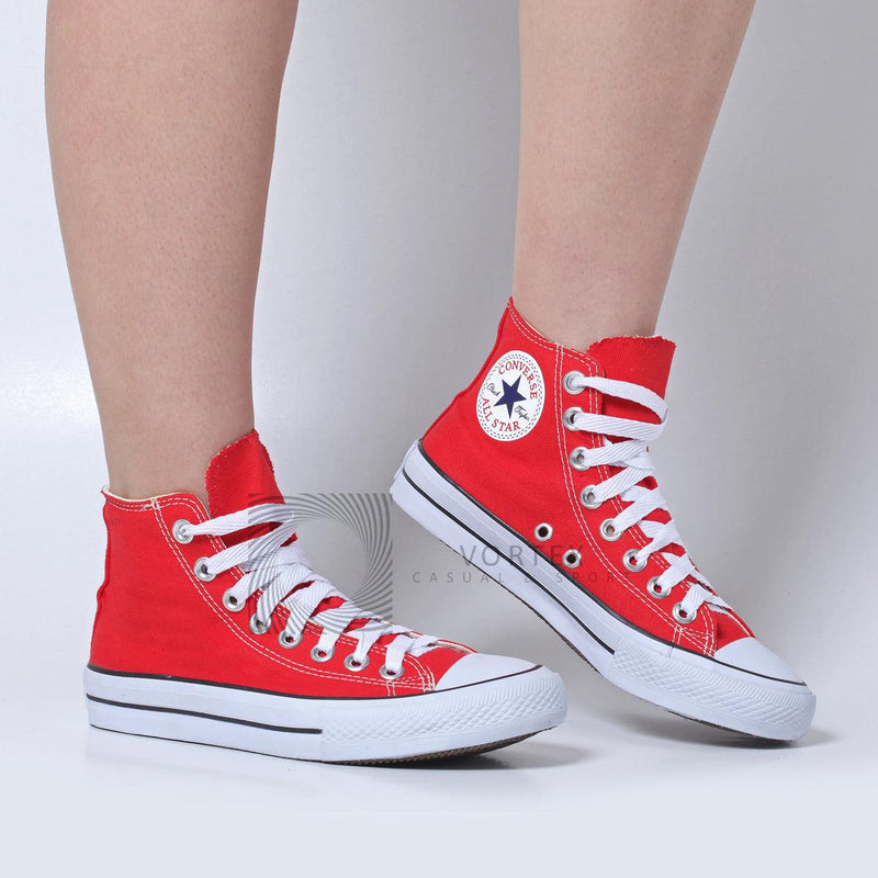 Combo 2 pares All Star cano alto Preto+Vermelho