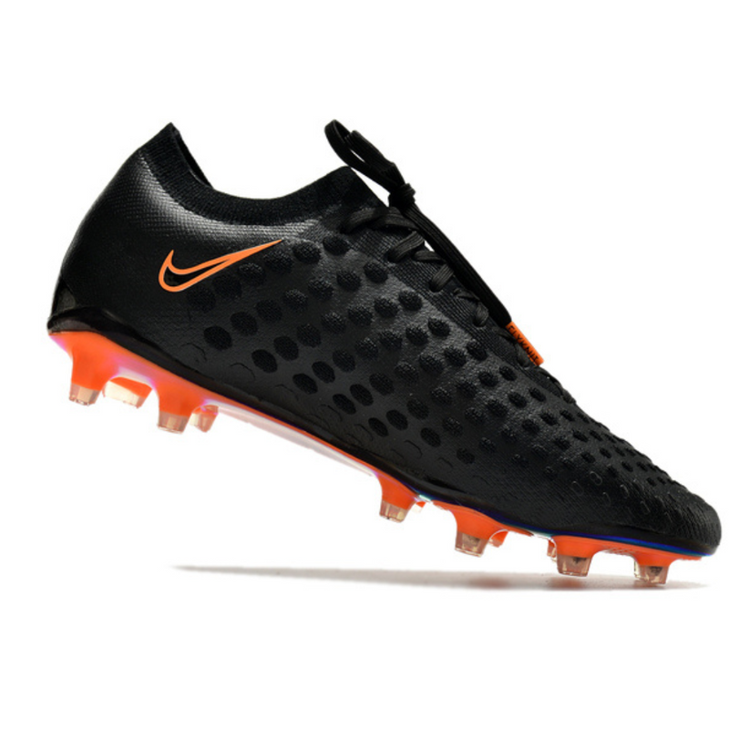 CHUTEIRA CAMPO NIKE PHANTOM ULTRA VENOM FG PRETA+LARANJA