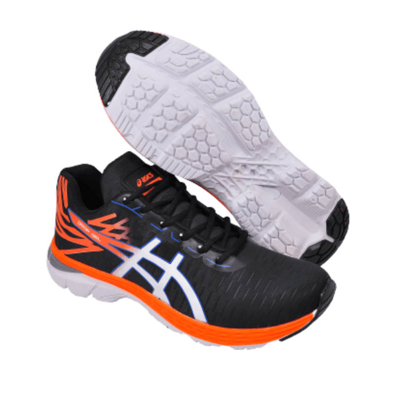 TÊNIS ASICS GEL MASCULINO PRETO/LARANJA