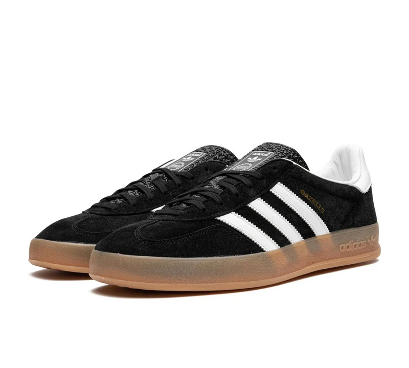 Adidas Gazelle Indoor 'Black/White/Gum' Preto