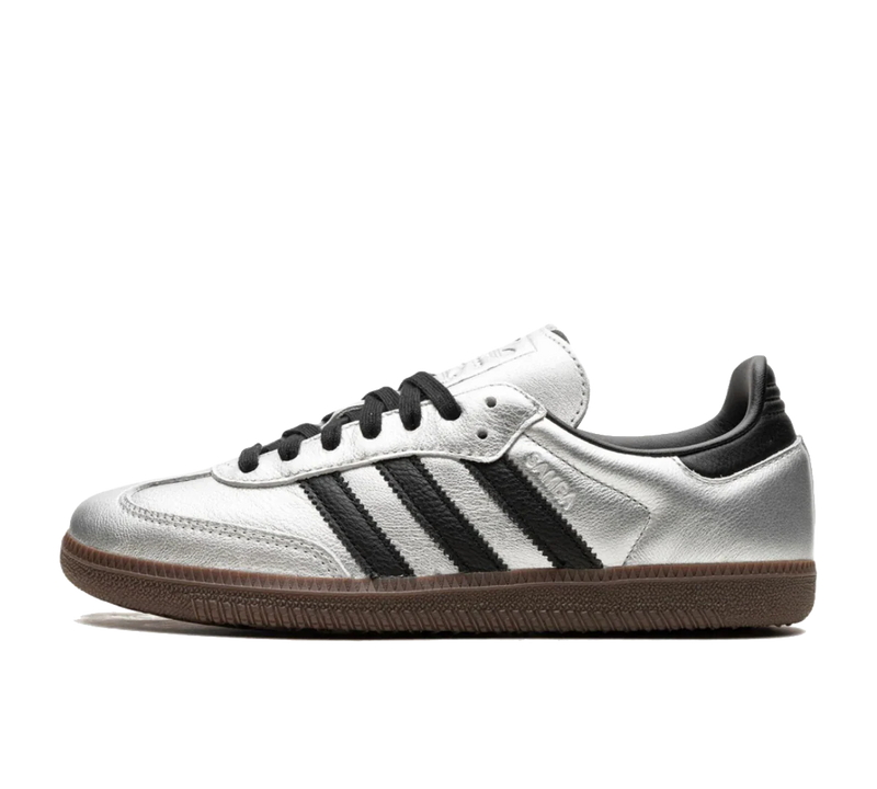 Adidas Samba OG ‘Silver Metallic Black Gum’ Prata