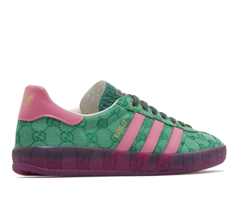 Adidas x Gucci Gazelle 'Green Pink Strata' Verde/Rosa