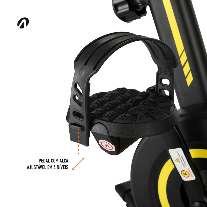 Bike Spinning 4.0 E32 Acte Sports Cor Preto/Amarelo