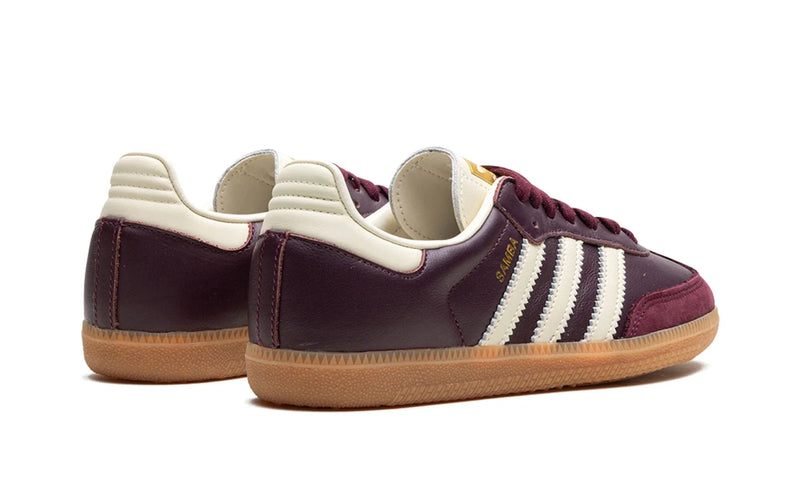 Adidas Samba OG 'Maroon Gold Metallic' Vinho/Cherry