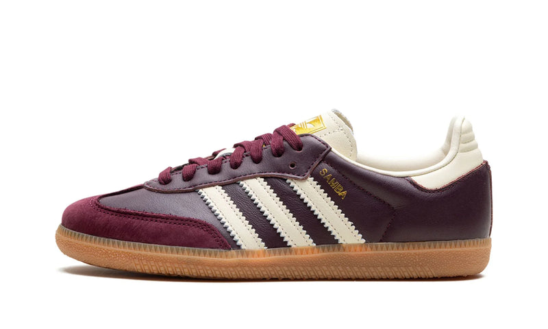 Adidas Samba OG 'Maroon Gold Metallic' Vinho/Cherry