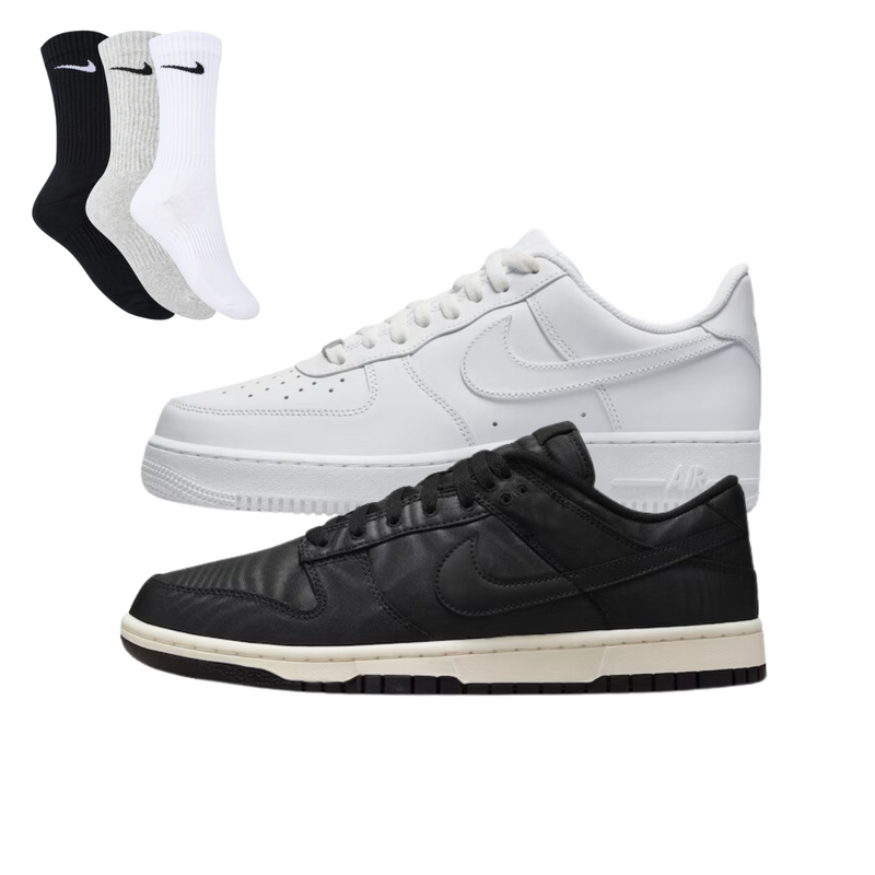 Shadow 1 + Dunk Low Pro + 3 Meias Nike