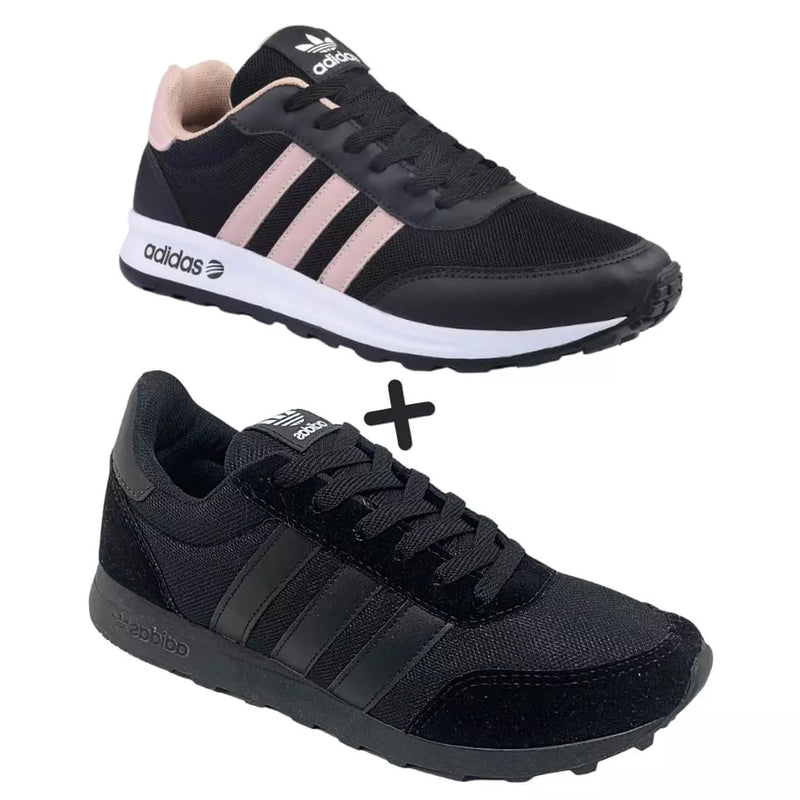 2 Pares Tênis Adidas Neo Feminino COMPRE 1 LEVE 2 + Frete Grátis