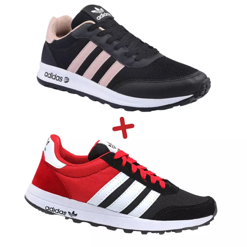 2 Pares Tênis Adidas Neo Feminino COMPRE 1 LEVE 2 + Frete Grátis