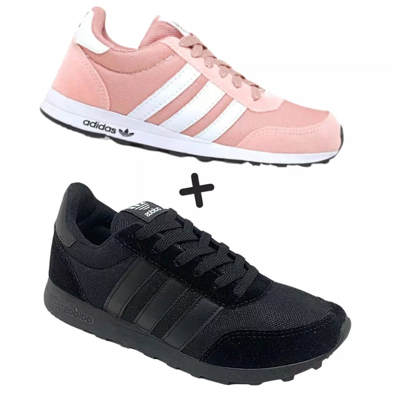 2 Pares Tênis Adidas Neo Feminino COMPRE 1 LEVE 2 + Frete Grátis