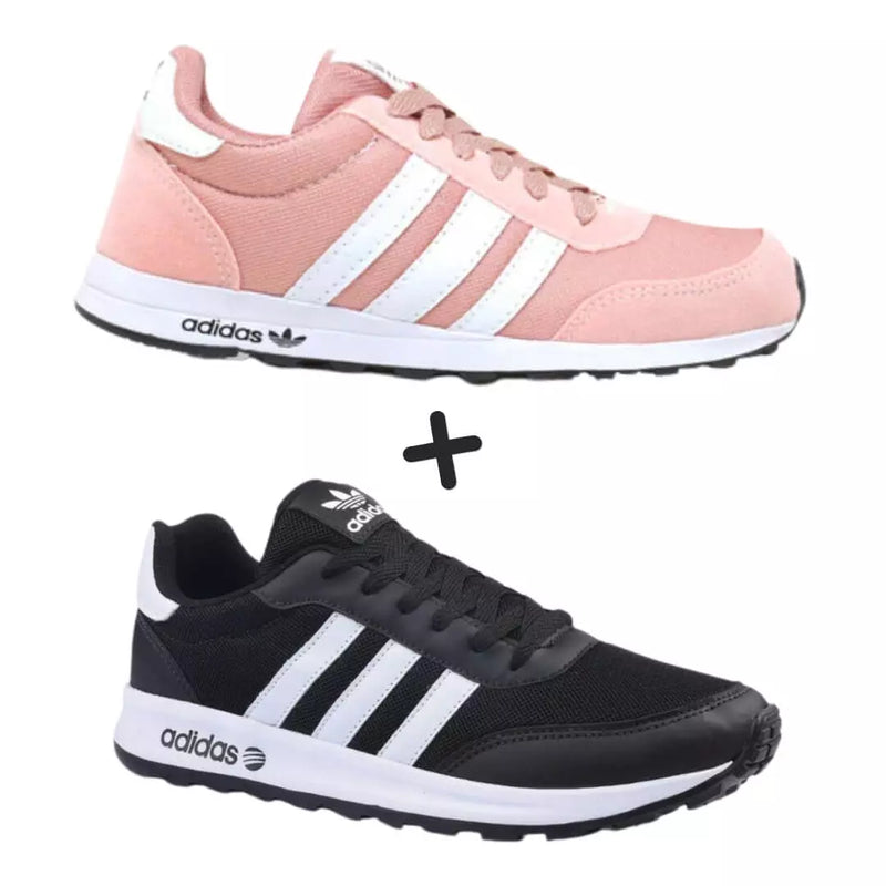 2 Pares Tênis Adidas Neo Feminino COMPRE 1 LEVE 2 + Frete Grátis