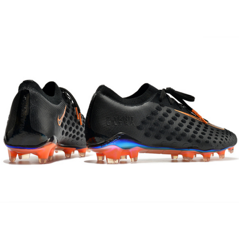 CHUTEIRA CAMPO NIKE PHANTOM ULTRA VENOM FG PRETA+LARANJA