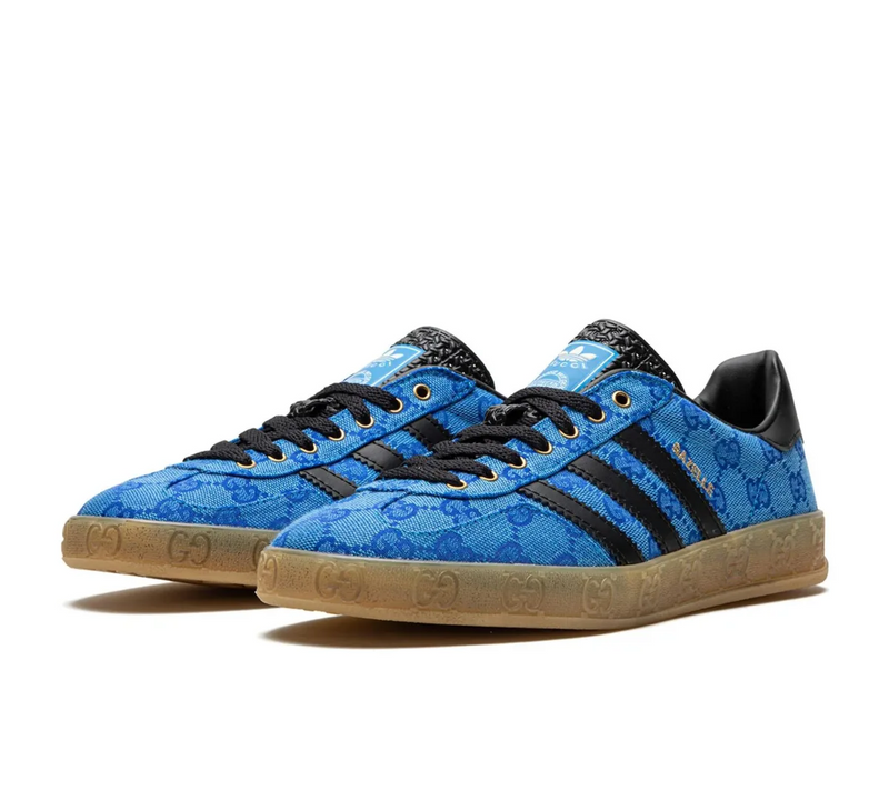 Adidas x Gucci Gazelle 'GG Monogram Blue'