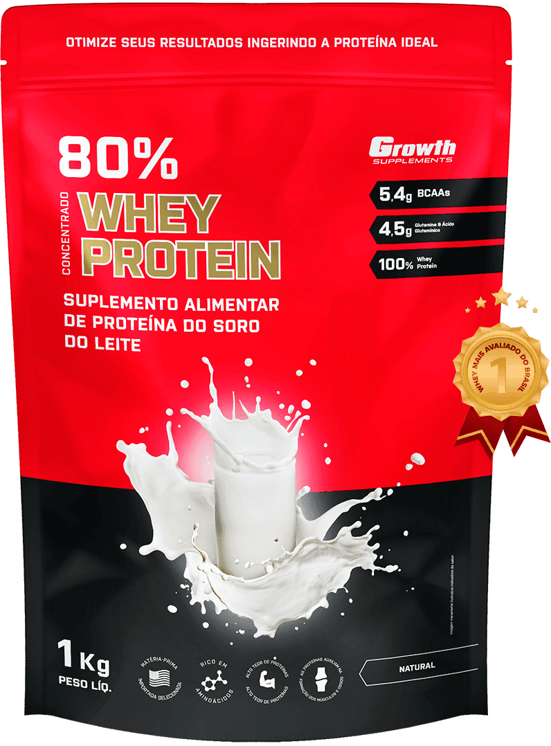 (TOP) WHEY PROTEIN CONCENTRADO (1KG) - GROWTH SUPPLEMENTS - I